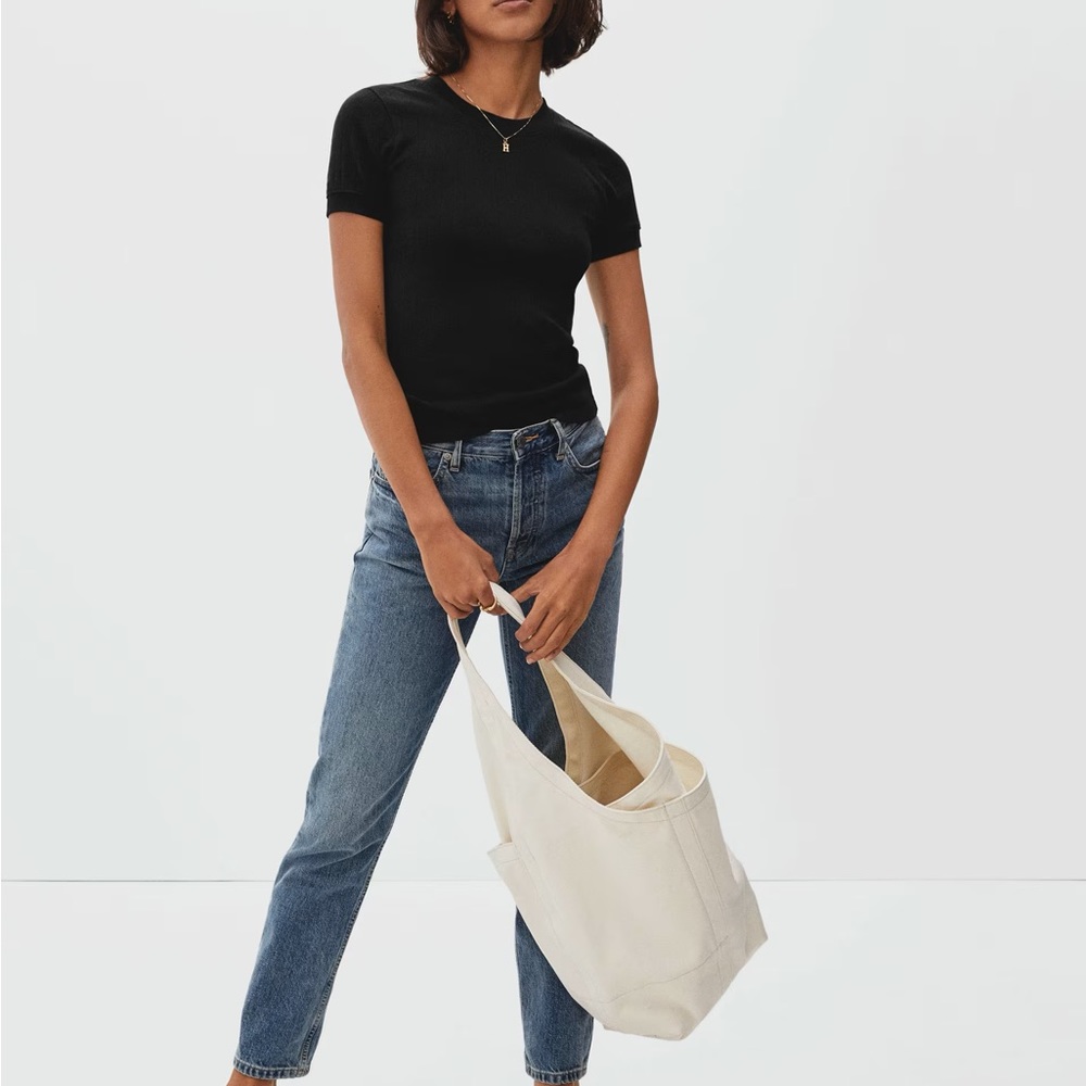 Everlane The organic cotton pointelle tee